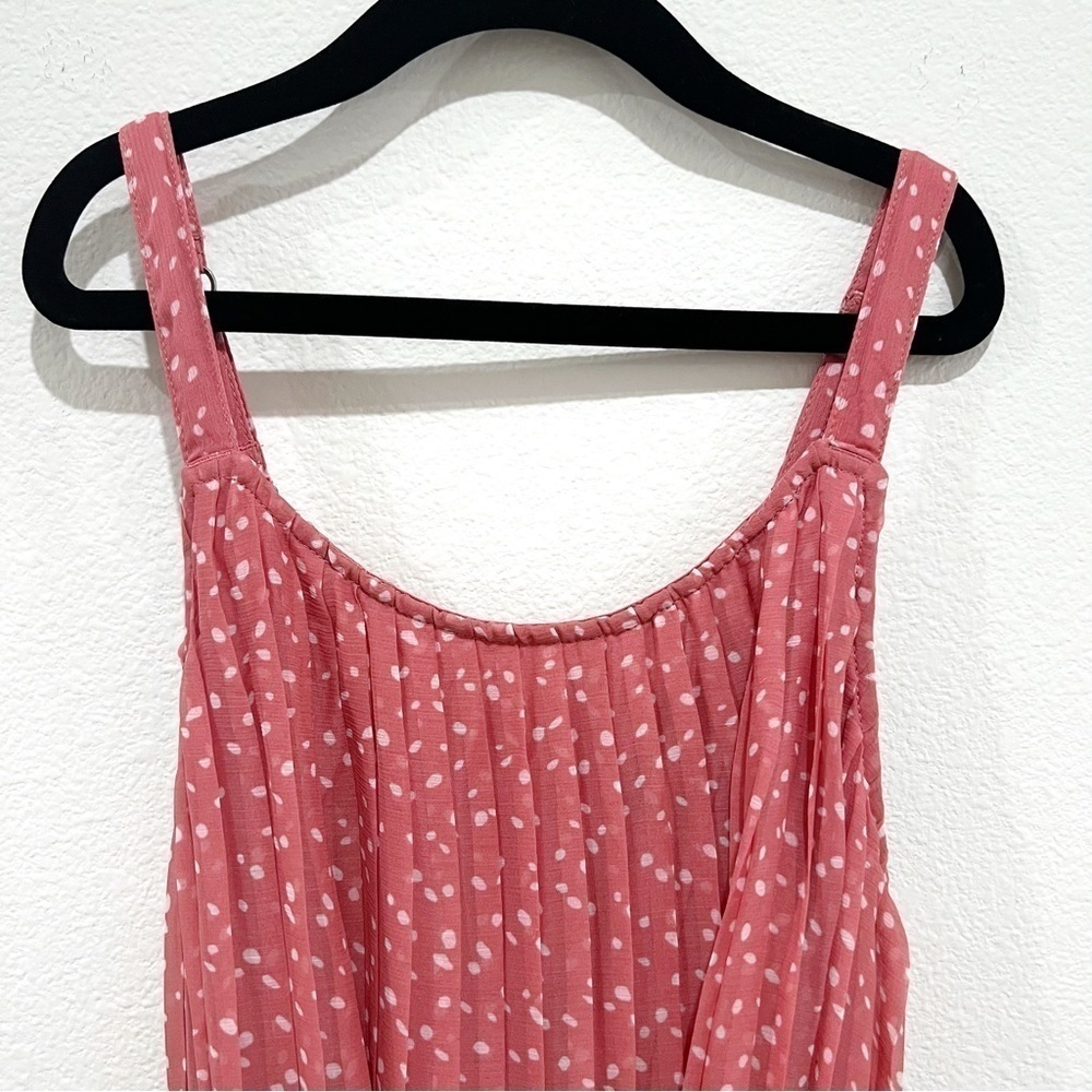 ABERCROMBIE Kids Pleated Pink and White Poka Dot Dress - Picture 4 of 11